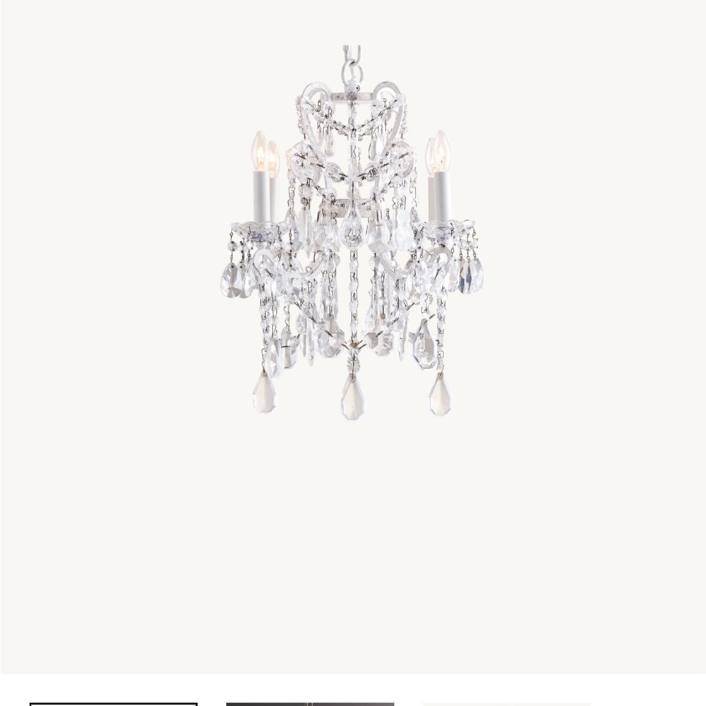 RH Elegant Crystal Chandelier with Clear Accents